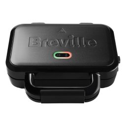 Sandwich-maker Breville VST082X, 850 W, Placi anti-aderente detasabile, Negru