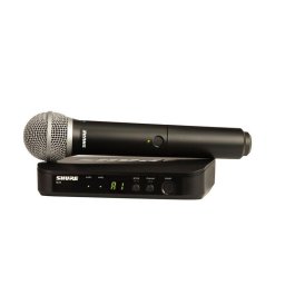 Sistem vocal wireless cu microfon PG58, Shure BLX24E/PG58-H8E