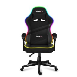 Scaun Gaming Huzaro Force 4.4, iluminare RGB, reglabil, Negru