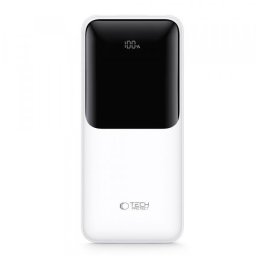 Baterie Externa Tech-Protect PB01, 10000mAh, 22.5W, QC + PD, 1 x USB-C - 2 x USB-A, Alba