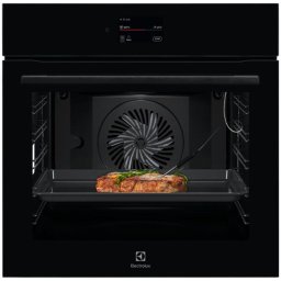 Cuptor incorporabil Electrolux LOE9P3XZ, 71 l, Conectivitate WI-FI, 85 de programe predefinite, TFT Activ, Autocuratare pirolitica, Grill, Senzor gatire, Convectie, 2 tavi emailate+1 gratar, Clasa eficienta energetica A++, Sticla neagra