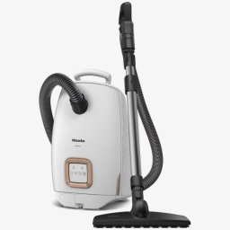 Aspirator cu sac Miele Guard L1 Parquet BRWS MRG,12559850, 890 W, 3,5 l, 75 dB,PowerLine, buton MOD, tub de aspirare HES, ComfortFit, Control electronic, sac 3.5l, cablu 8.5 m, Alb