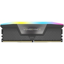 Memorie RAM Corsair VENGEANCE® RGB 16GB (1x16GB) DDR5, 6000MT/s, CL36, AMD EXPO & Intel XMP, Gri