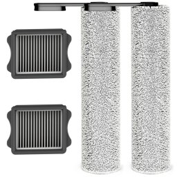 Kit de schimb Rola Perie si Filtru HEPA (2+2 buc.) compatibil cu Tineco Aspirator vertical Floor One S5 Extreme
