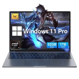 Laptop Blackview GamiBook-8, Procesor Ryzen 7 7735HS, Display 16" WUXGA AntiGlare, RAM 32GB, SSD 1TB, Placa video AMD Radeon 680M Graphics, Windows 11 Pro, Grey