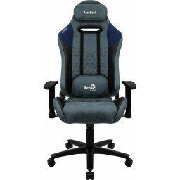Scaun de gaming universal AeroCool DUKE AeroSuede Negru, Albastru
