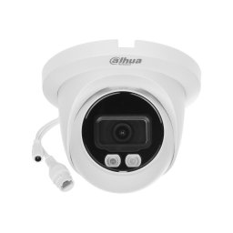 Camera de supraveghere IP Dome Dahua Full Color WizSense IPC-HDW2249TM-S-IL, iluminare duala, 2 MP, lumina alba/IR 30 m, 2.8 mm, slot card, microfon, PoE