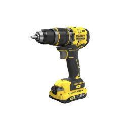 Masina de gaurit pe acumulator STANLEY SFMCD721D2K, 18V, 2 Ah, Negru galben