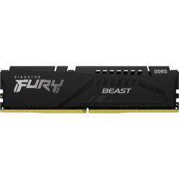 Memorie Kingston Fury Beast KF556C36BBEK2-128, 128GB (2x64GB), DDR5, 5600MHz, CL36, Dual Channel Kit, Negru