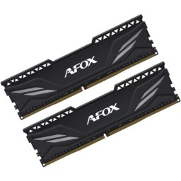 Memorie Gaming AFOX, 32GB (2x16GB) DDR4, 3200MHz, CL16, Dual Channel Kit, Negru