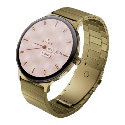 Ceas inteligent Garett Verona 2, 1,43 inch, AMOLED, IP68, Otel auriu