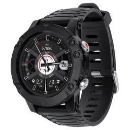Ceas inteligent Activity Tracker Kruger&Matz KM0720, 1,32", GPS, Bluetooth, Waterproof, IP68, Negru