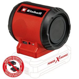 Boxa portabila Einhell Power X-Change TC-SR 18 Li BT - Solo, wireless, voltaj iesire 5 V, curent iesire 2 A, putere 2 x 3 W, volum maxim 85 dB, Bluetooth 5.00, fara acumulator si incarcator