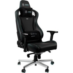 Scaun de gaming Noblechairs Epic din piele PU, echipa de Formula 1 Mercedes-AMG Petronas, Negru