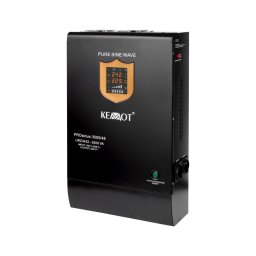 UPS centrale Kemot Sinus PUR URZ3432, 3500 VA, 2400 W, 48 V, prindere perete, Negru