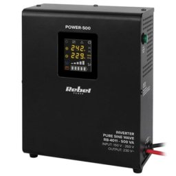 UPS Centrala Termica Rebel RB-4011, Sinus Pur, 500 VA, 300 W, 12 V, Negru