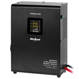 UPS Centrale Termice Rebel RB-4013, Sinus Pur, 1000VA, 700W, 12V, Negru