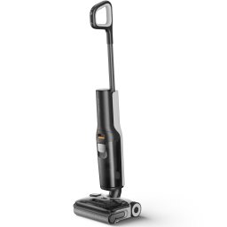 Aspirator vertical Roborock WD5M2A F25 ACE, curatare umeda si uscata, tehnologie JawScraper, auto curatare, dispenser detergent, Slitech 2.0, APP Roborock, autonomie pana la 60 min (mod ECO), Alb-Negru