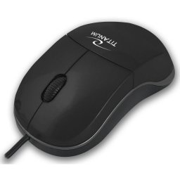 Mouse Titanium TM124 USB C, 1000 DPI, Negru