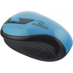 Mouse wireless Esperanza Titanum pentru dreptaci, RF, wireless, optic, 1000 DPI, Negru-Turcoaz
