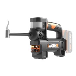 Mini compresor pe acumulator WORX WX092.9, 20V, tehnologia WORX PowerShare, presiune max 10 bar, 150 psi, lanterna, accesorii, fara acumulator si incarcator