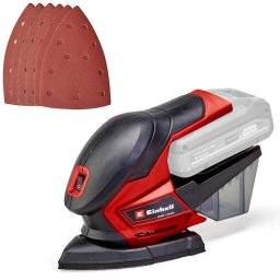 Masina de slefuit orbitala Einhell Power-X-Change TE-OS 18/150 Li Solo, 18 V, 1.6 mm circuit oscilant, 150x150x100 mm suprafata slefuire, fara acumulator si incarcator