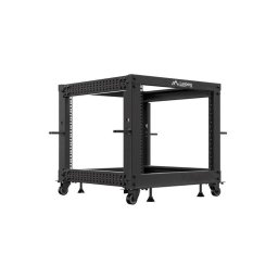 Cabinet metalic Lanberg OR01-6109-B 9U, Open rack, 600 x 600-1100, Reglabil, Negru