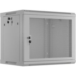 Cabinet metalic Lanberg WF01-6409-23S 9U, Wall mount, 600 x 450, Perforated door, Gri