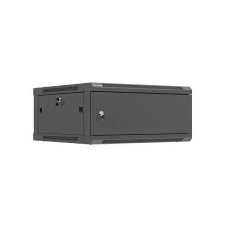Cabinet metalic Lanberg WF01-6604-00B 4U, Wall mount, 600 x 600, Metal door, Negru