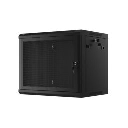 Cabinet metalic Lanberg WF01-6409-23B 9U, Wall mount, 450 mm, Metal door, Negru
