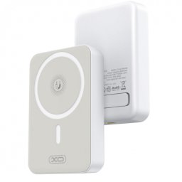 Baterie Externa Wireless XO Design PR231, 10000mAh, 20W, PD + FQI, 1 x QI - 1 x USB-C, Alba