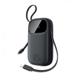 Baterie Externa Baseus EnerFill FC31, 10000mAh, 22.5W, QC + PD, 1 x Lightning - 1 x USB-A - 2 x USB-C, Neagra