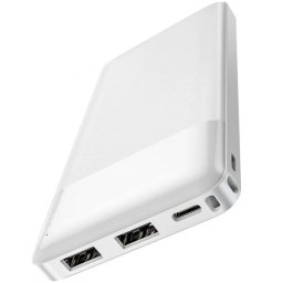 Baterie Externa HOCO J72, 10000mAh, 10W, 2 x USB-A, Alba