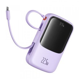 Baterie Externa Baseus Qpow Pro+, 10000mAh, 22.5W, QC + PD, 1 x USB-A - 2 x USB-C, Mov