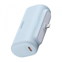 Baterie Externa Baseus Compact, 5000mAh, 20W, PD, 1 x Lightning - 1 x USB-C, Albastra