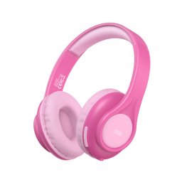 Casti Stereo Wireless XO Design BE54 Cartoon Kids, Bluetooth, A2DP, Roz