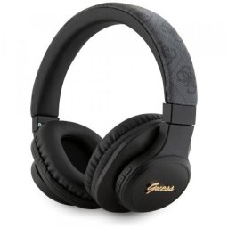 Casti Stereo Wireless Guess 4G Tone on Tone Script Logo, Bluetooth, A2DP, Negru