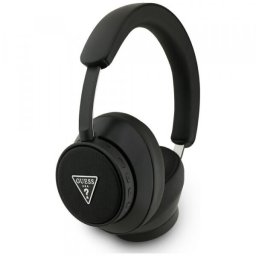 Casti Stereo Wireless Guess Saffiano Triangle Logo, Bluetooth, A2DP, Negru