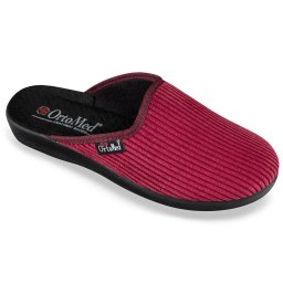 Saboti de casa, confort, dama, OrtoMed 607-T209 bordo