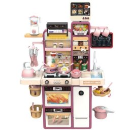 Bucatarie interactiva Little Chef Roz, cu apa, abur, lumini si sunete 97x61x21 cm