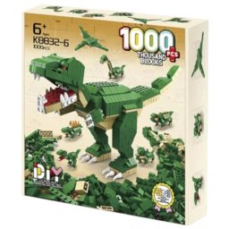 Set constructie 6 in 1 Dinozari 1000 piese, pentru copii 6+ ani