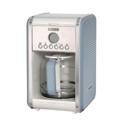 Cafetiera 1342 Vintage, 4-12 cesti, Display LCD, Crem / Blue