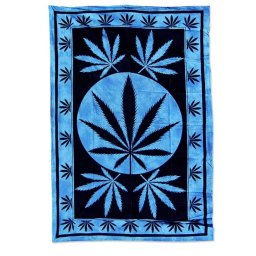 Decoratiune multifunctionala din bumbac Tapestries Black Leaf Big Leaf
