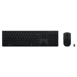 Lenovo Professional Wireless Rechargeable Combo Keyboard and Mouse - Overview and Service Parts; Mouse Resolution: 3-level Adjustable (default at 2400, 1600, 800) ; Levels can be configured via Lenovo Go Central Software up to 4000;Scrolling: 4-way scroll