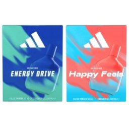 Caseta pentru Cadou Adidas Vibes Apa de Toaleta 50 ml, Gel de Dus 100 ml pentru Cuplu