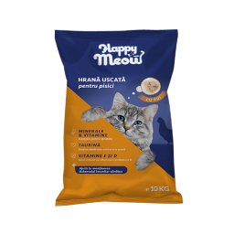 Hrana uscata pentru pisici, cu pui si legume, Happy Meow, 10 kg