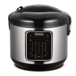 Multicooker cu 31 programe Rosberg R51985F5, 780W, 5L, Acoperite antiaderenta, Inox