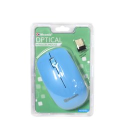Mouse MX707B 3D, 1000DPI, 2.4GHz, Alb/Albastru