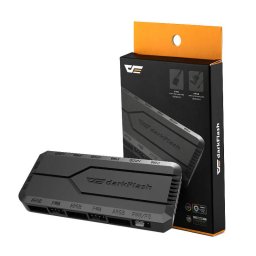 Darkflash RC2 RGB PWM Fan control box for computer + remote controller (black)