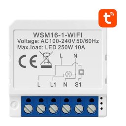 Intrerupator WSM16-W1 TUYA Smart In-wall Wi-Fi Switch